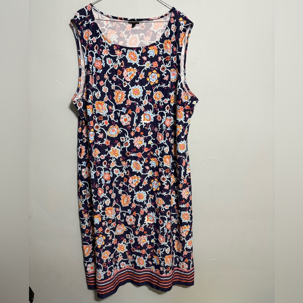 Talbots brand midi dress floral women’s size 3X